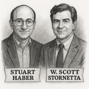 Stuart Haber et W. Scott Stornetta, les inventeurs de la Timechain